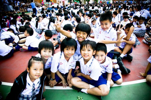 English Programme students Prathom students at Varee School