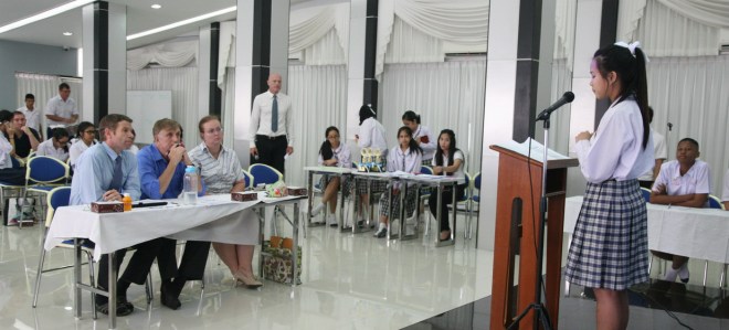 Speech competition Varee School Thailand
