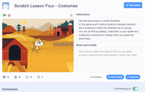 Scratch Coding – introduction Tutorial Basic Role Play Game – Teacher's ...